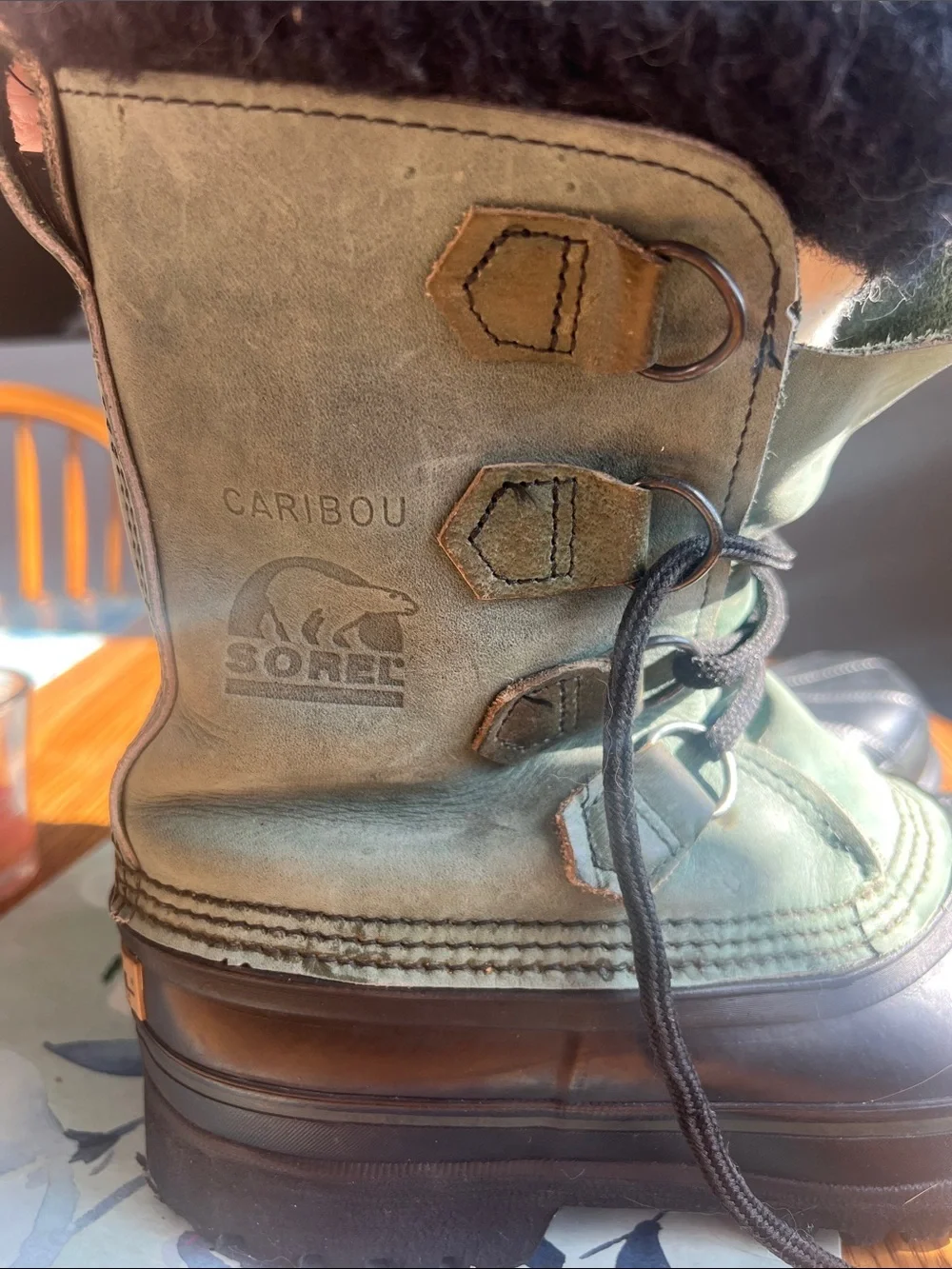 Sorel caribou Waterproof Winter Snow Boots - Green/Black